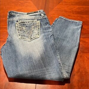 Vigoss Light Blue Denim Jeans with Embellished Pocket